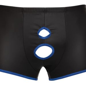 Svenjoyment Pofreie Pants - Showmaster-Öffnungen, Mattlook schwarz/royalblau S