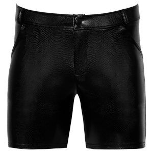 Noir Schlangenhaut-Shorts: Trend-Look, hautnah, elastisch 2XL