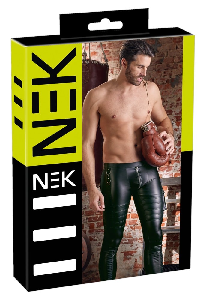 NEK Herren Hose - Rockige Slim-Fit im Mattlook XL