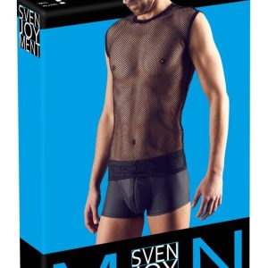 Svenjoyment Grobnetz-Shirt für selbstbewusste Männer M/L