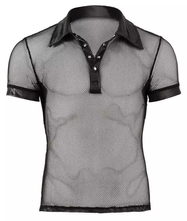 Svenjoyment Herren Shirt - Anmachender Materialmix S