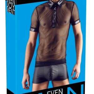 Svenjoyment Herren Shirt - Anmachender Materialmix M