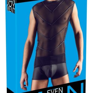 Svenjoyment Herren Shirt - Körperbetont, elastisch, mit aufgesteppten Streifen M