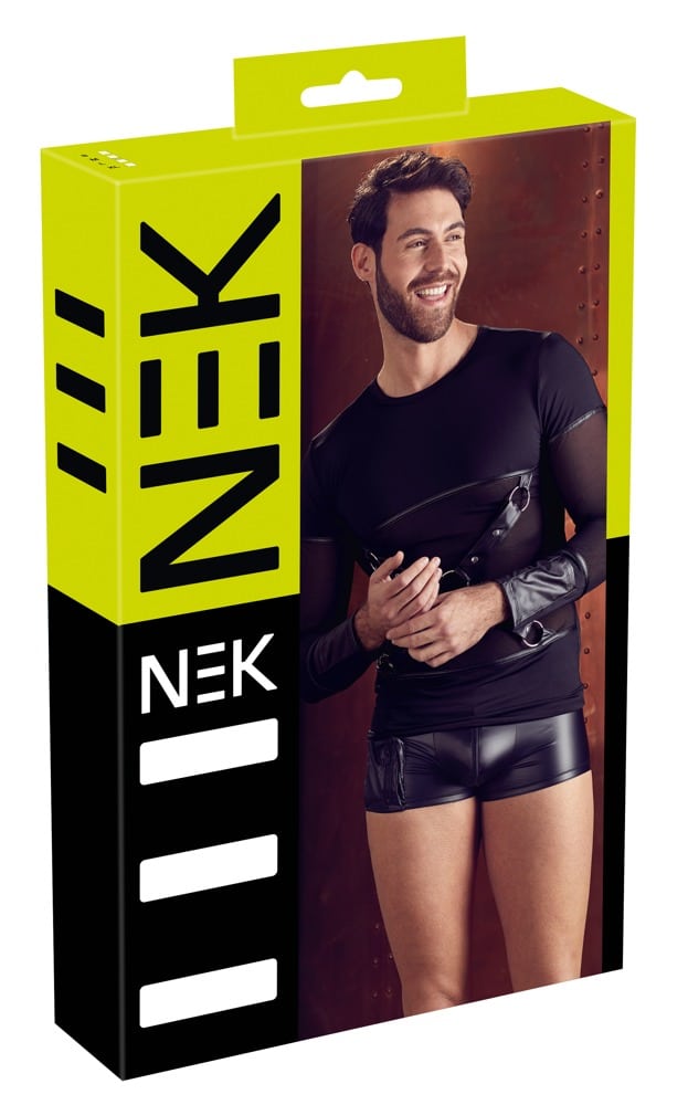 NEK Herren Shirt S - Mattlook, Powernet-Einsätze, abnehmbares Brustharness L