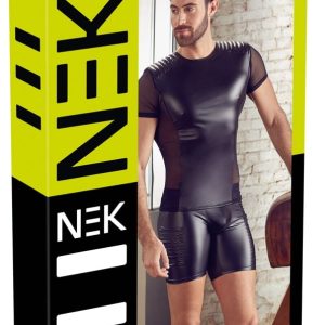 NEK Herrenshirt - Tight-Fit, Mattlook, gesteppte Schultern, Powernet-Einsätze M