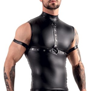 Svenjoyment Bondage Top mit Harness und Fesselriemen M