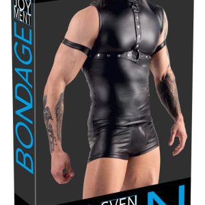 Svenjoyment Bondage Top mit Harness und Fesselriemen L