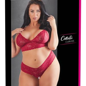 Cottelli CURVES - Spitzen-BH und Rio 3XL