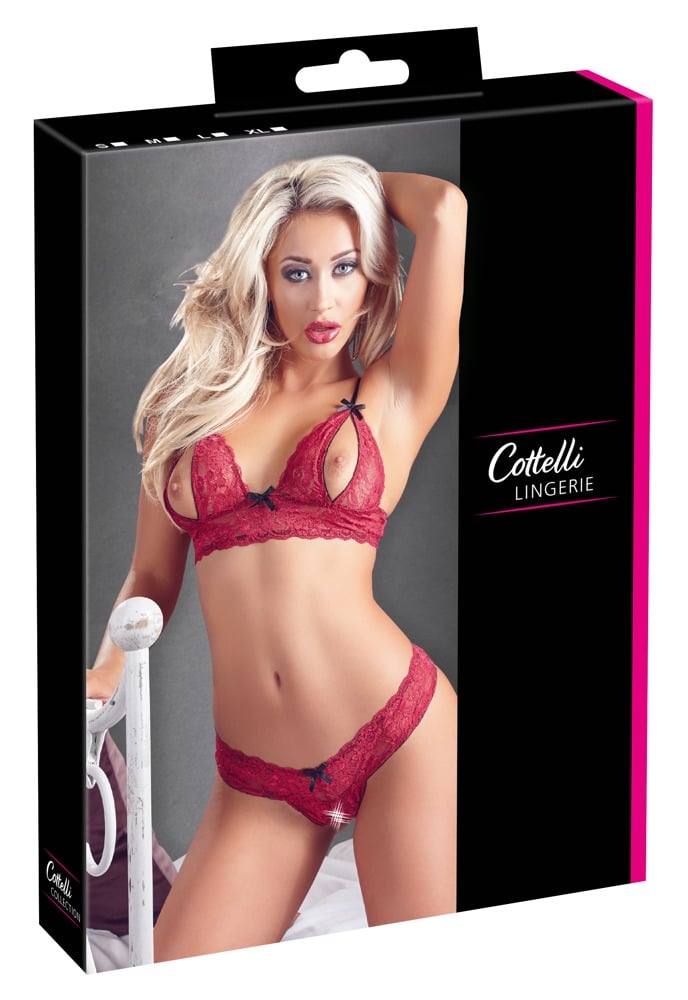 Cottelli LINGERIE - Verführ-Set aus Spitze M