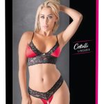 Cottelli LINGERIE Traumhaftes BH Set Schwarz/Rot L