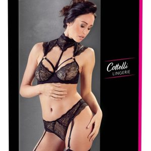 Cottelli LINGERIE Spitzen-BH Set mit Zierringen 80C/M