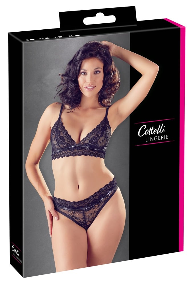 Cottelli LINGERIE - Spitzen-Set mit Strass S