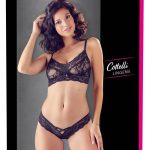 Cottelli LINGERIE - Soft-BH und Slip Set, zarte Spitze L/XL