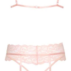 Kissable Strapsset Rosa S/M - Exklusives Set aus Tüll und Spitze L/XL