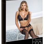 Abierta Fina BH Set Spitze S - Bralette & Straps-String ouvert L