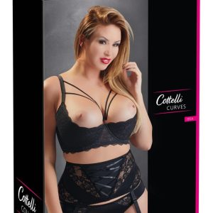 Cottelli CURVES - Spitzen-Hebe mit Riemchen-Details 85E