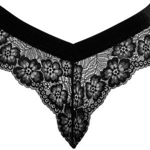 Cottelli LINGERIE - Spitzenpanty mit abnehmbarer Kette S