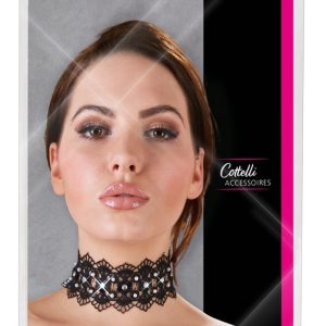 Cottelli ACCESSOIRES - Glamour Halsband mit Strass unisize