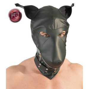 Fetish Collection - Lederimitat Hundemaske S-L