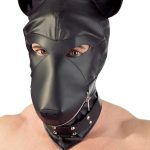 Fetish Collection - Lederimitat Hundemaske S-L