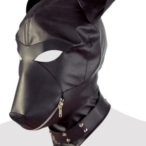 Fetish Collection - Lederimitat Hundemaske S-L