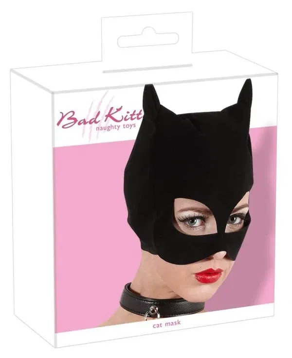 Bad Kitty - Catwoman Maske mit Ohren und Augenöffnungen unisize