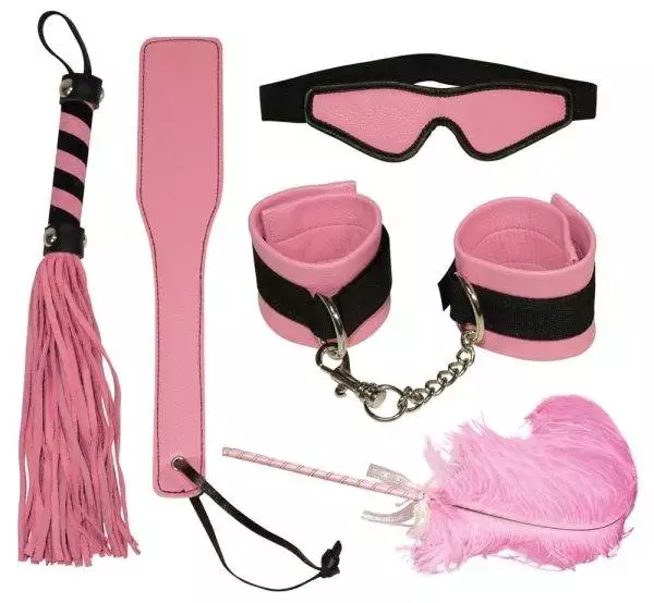 Bad Kitty Fesselset - Bondage-Kit in Pink-Schwarz Rosa/Schwarz unisize Bad Kitty Fesselset - Bondage-Kit in Pink-Schwarz Rosa/Schwarz unisize