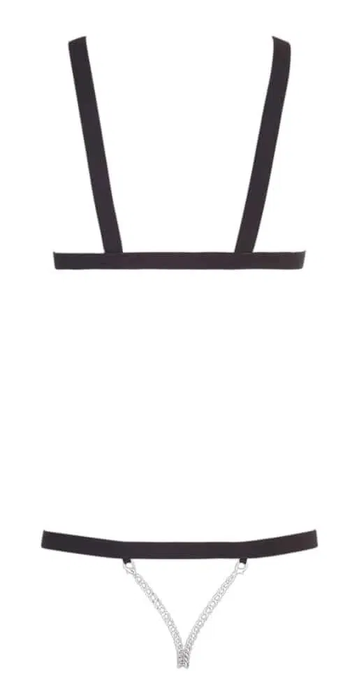 Bad Kitty Riemenbody mit Nieten - Einladend ouvert im Schritt S-L