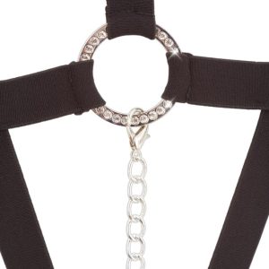 Bad Kitty Bondage-Einteiler mit Strassringen und Druckknöpfen S-L