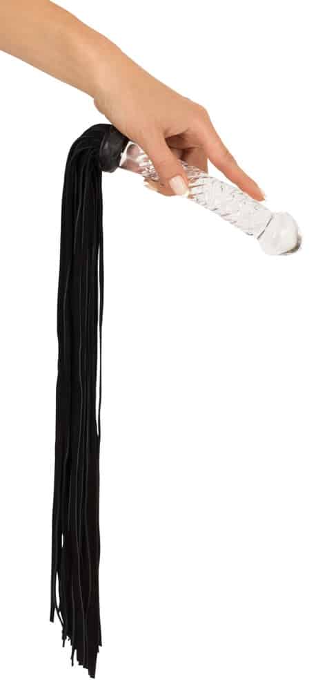 Bad Kitty Flogger Glas-Dildo