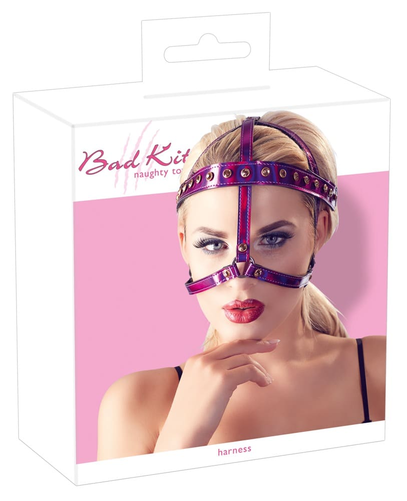 Bad Kitty - Fuchsia Glanz Kopfgeschirr Fuchsia Metallic