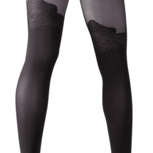 Cottelli LEGWEAR Strumpfhose Ouvert, Overknee-Look, 40/20 den, Öko-Tex zertifiziert 5