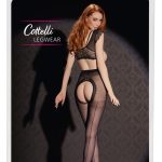 Cottelli LEGWEAR - Ouvert Strumpfhose mit Ziernaht 5