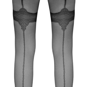 Cottelli LEGWEAR - Sexy Strumpfhose mit offenem Schritt 3