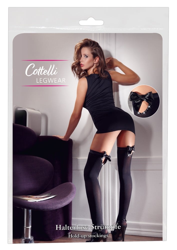 Cottelli LEGWEAR - Verführerische Halterlos-Strümpfe M