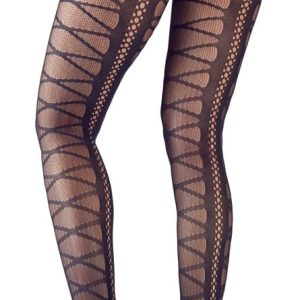 Cottelli LEGWEAR - Netzstrümpfe mit Hüfthalter S-L