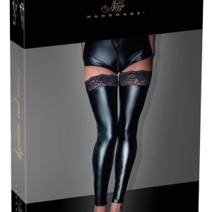 Noir Overknees Spitze, hochelastisch & rutschsicher S