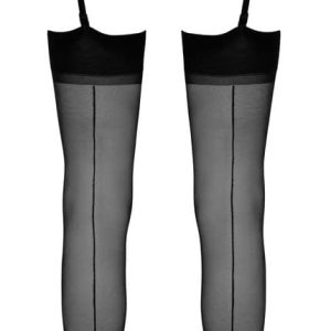 Cottelli LEGWEAR - Sexy Nahtstrümpfe, schwarz 4