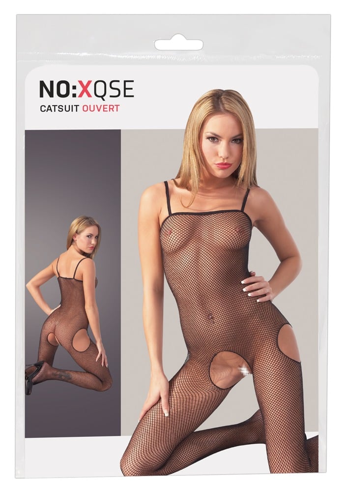 NO:XQSE Netz-Catsuit, erregende Transparenz! L/XL