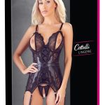 Cottelli LINGERIE Strapshemd offen - Verführerisches Design XL