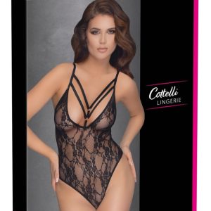 Cottelli LINGERIE Spitzen-Body mit Ringen L