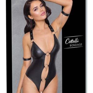 Cottelli BONDAGE Stringbody ouvert im Mattlook XL