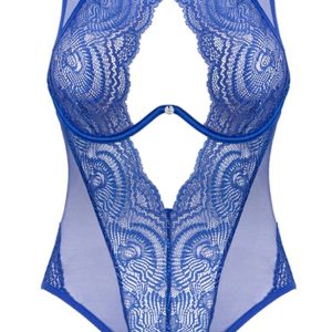 Obsessive Body Giselia - Bügel-Body in royalem Blau XS/S