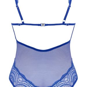 Obsessive Body Giselia - Bügel-Body in royalem Blau XS/S