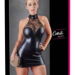 Cottelli PARTY - Wetlook Kleid mit Spitze XL