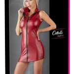 Cottelli PARTY Minikleid Zip S - Enganliegend & tailliert, 2-Wege-Reißverschluss, armfrei mit hohem Kragen XL