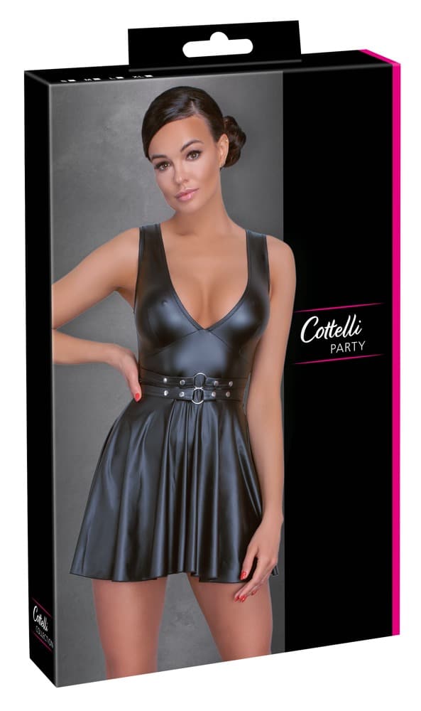 Cottelli PARTY - Mattlook Kleid mit ausgestelltem Rock L