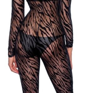 Noir Tiger-Print Overall S