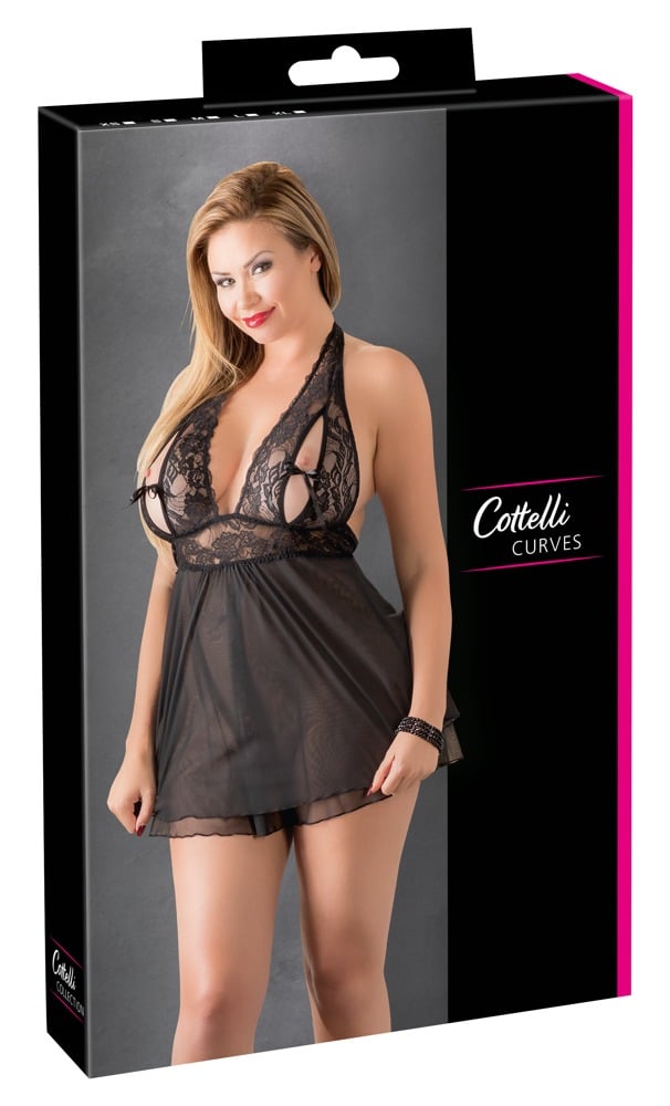 Cottelli CURVES - Verführerisches Babydoll aus Spitze 3XL