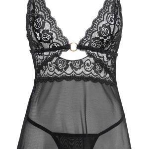 Cottelli LINGERIE - Verführerisches Babydoll Set S